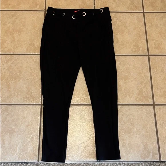 Women’s Black Drawstring Waist Pants - Picture 1 of 3